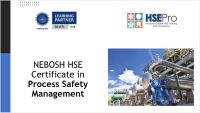 NEBOSH HSE Certificate in Process Safety Management Course